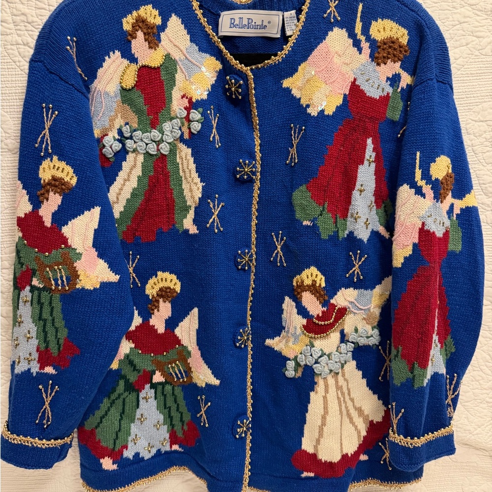 Bella Bordello Blue Angel Cardigan Sweater
